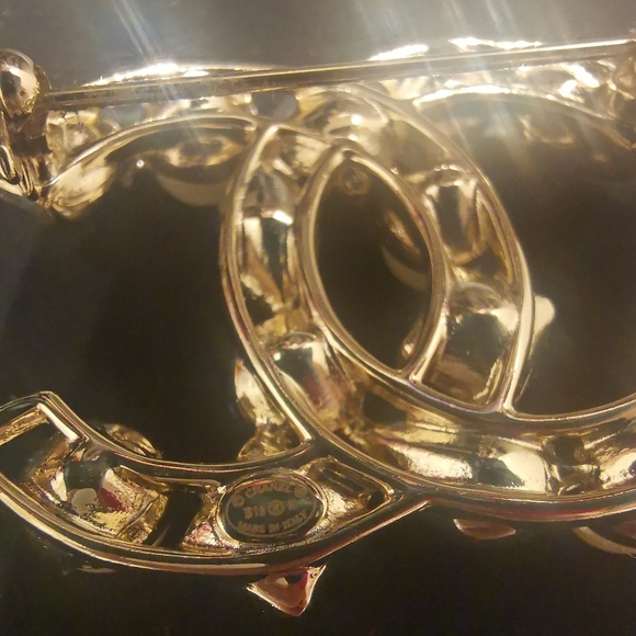 💯 Chanel pearl / rhinestones brooch - Picture 4 of 11